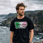 Tricolor Graffiti "Whadda Ya At?" T-Shirt - Newfinese Please