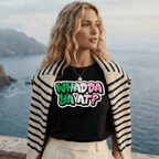 Tricolor Graffiti "Whadda Ya At?" T-Shirt - Newfinese Please
