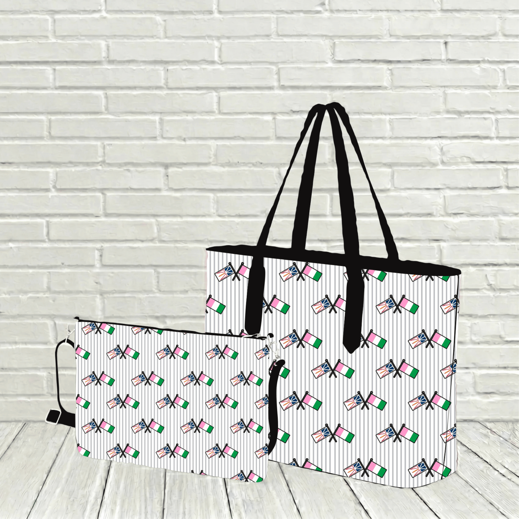 "Two Flags" Tote - Newfineseplease.ca
