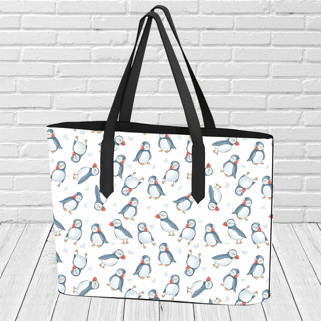 "Watercolour Puffins" Tote - Newfineseplease.ca