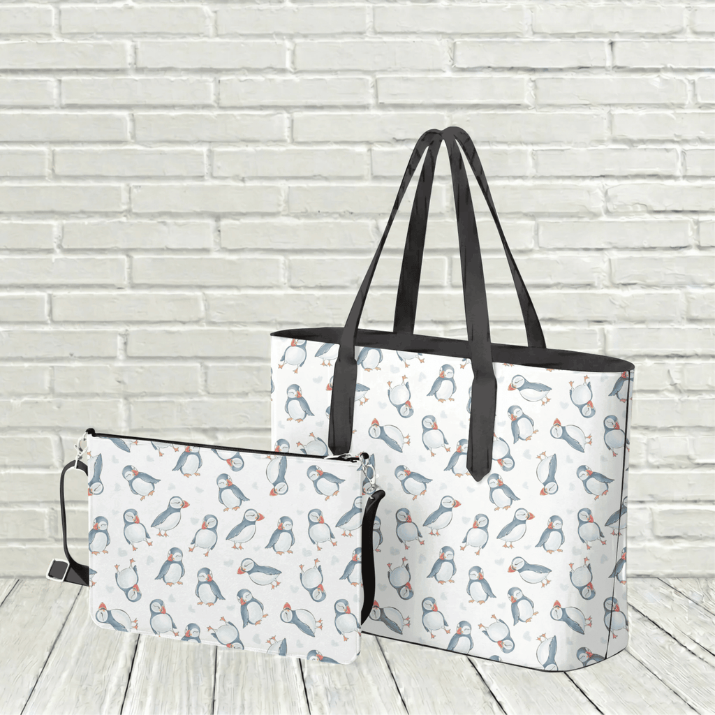 "Watercolour Puffins" Tote - Newfineseplease.ca
