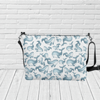 Watercolour Whales Crossbody - Newfineseplease.ca