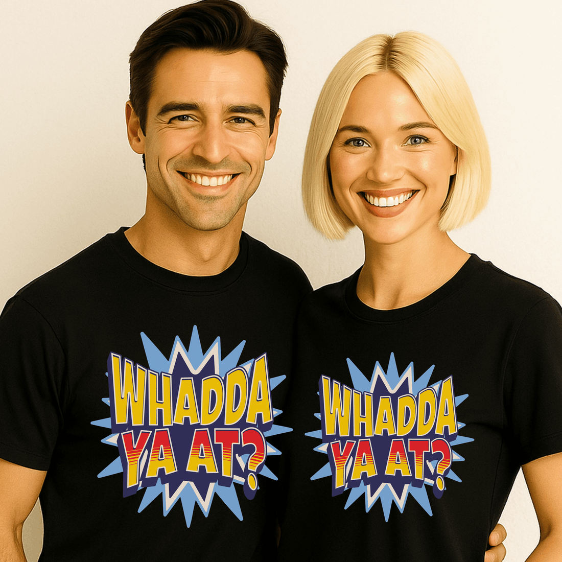 "Whadda Ya At? Comic Explosion T-Shirt - Newfinese Please
