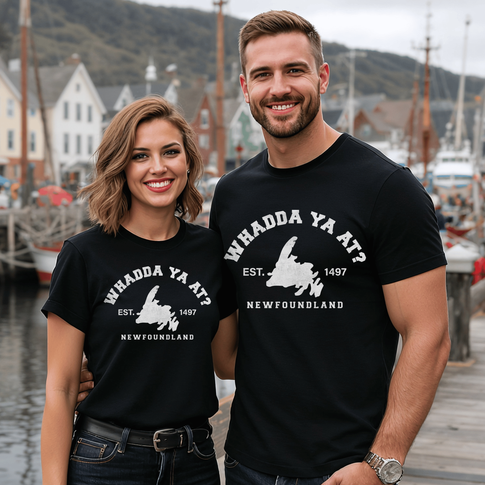 "Whadda Ya At?" Map T-Shirt - Newfinese Please