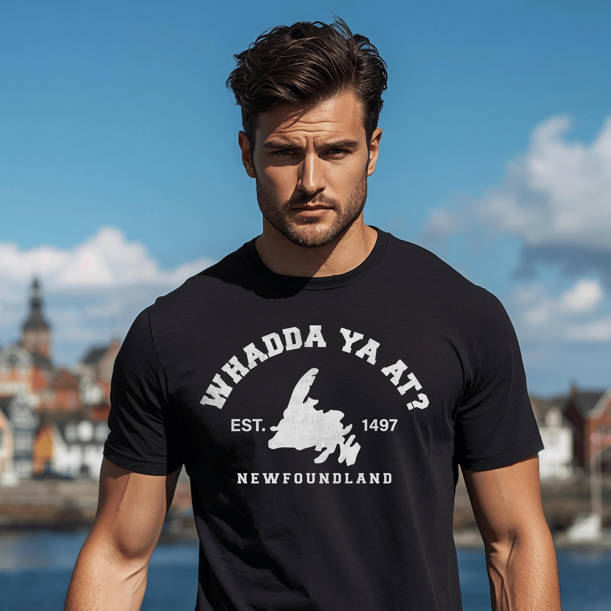 "Whadda Ya At?" Map T-Shirt - Newfinese Please