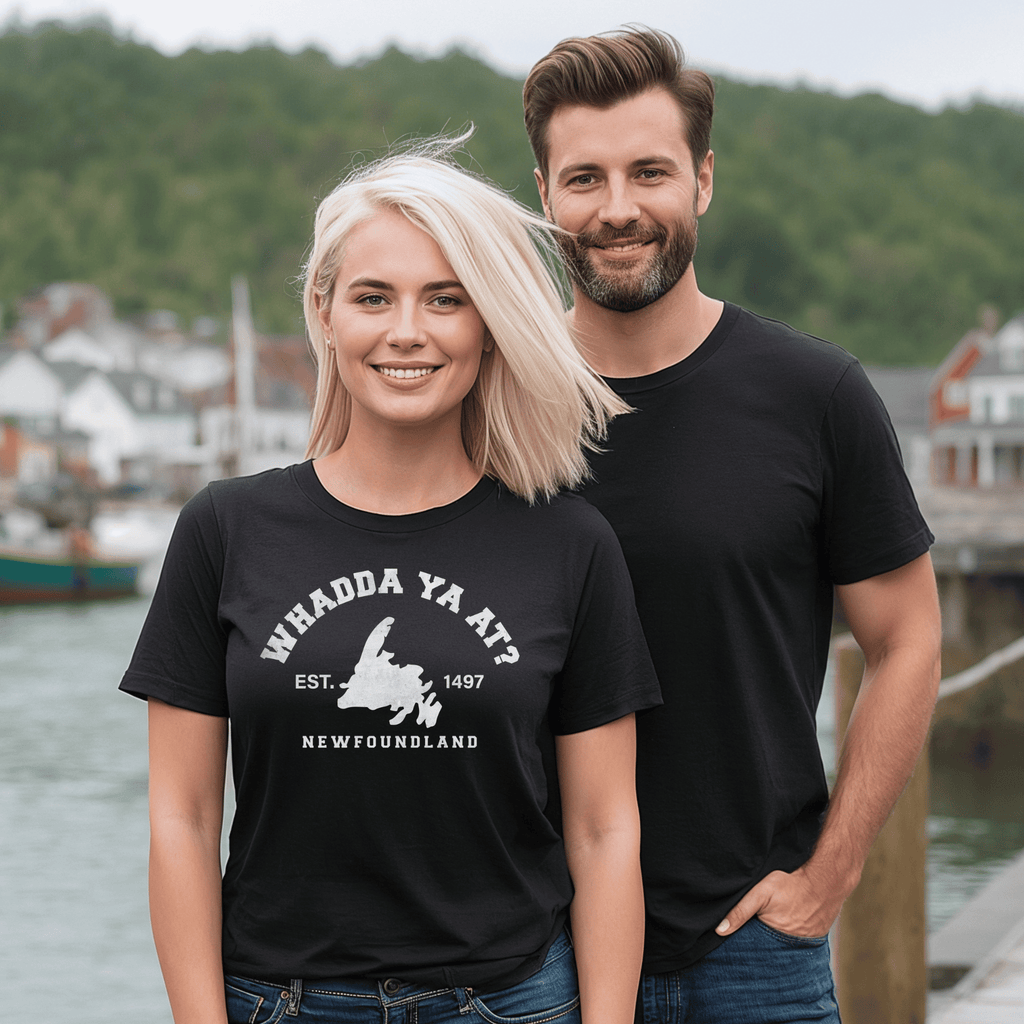 "Whadda Ya At?" Map T-Shirt - Newfinese Please