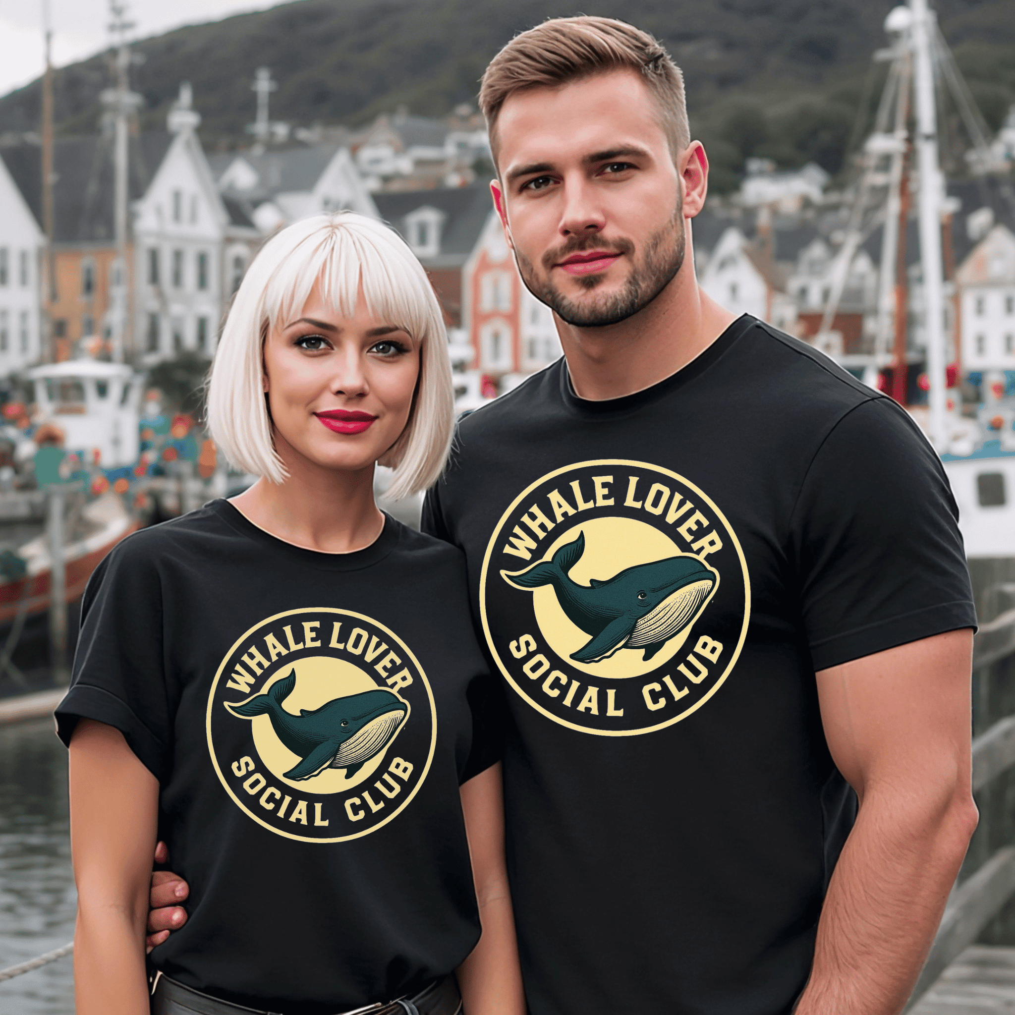 Whale Lover Social Club T-Shirt - Newfinese Please