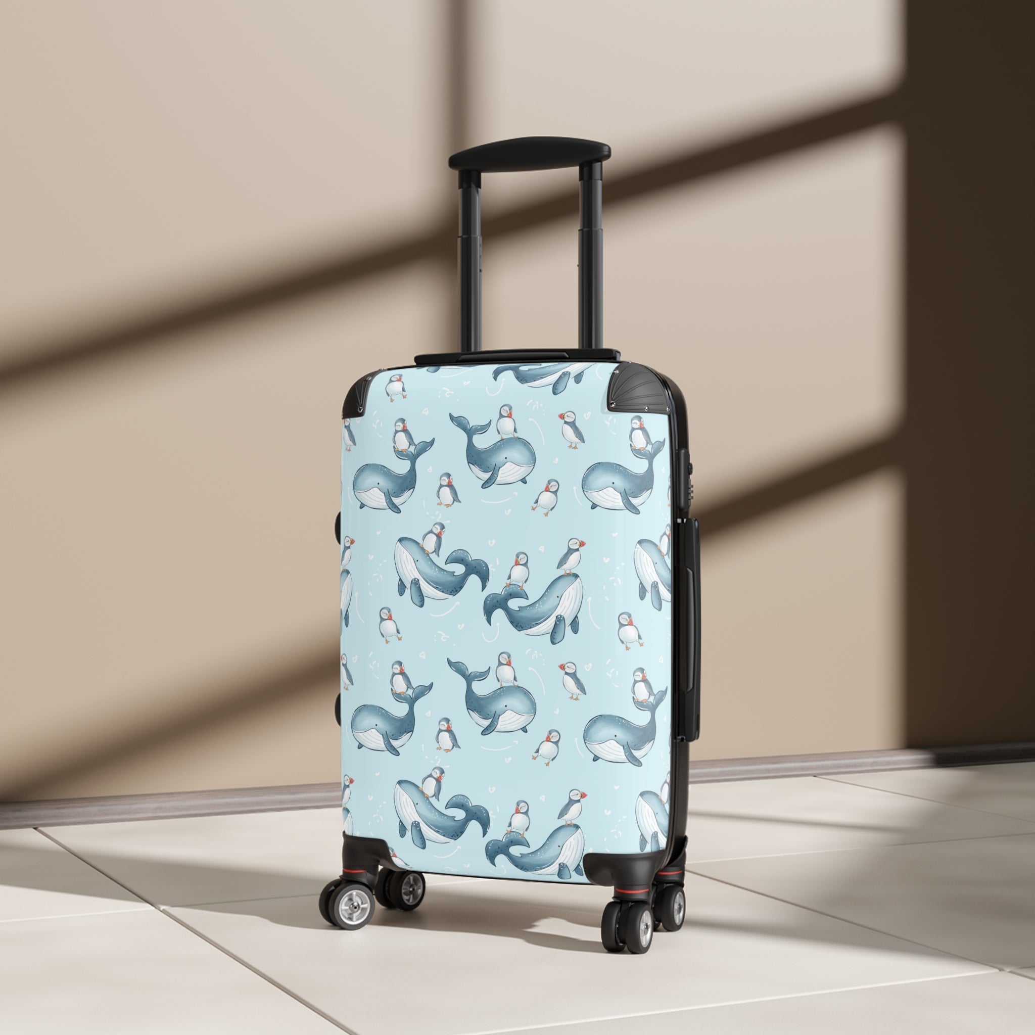 Whale & Puffin Parade 3 Piece Luggage Set - Newfinese Please