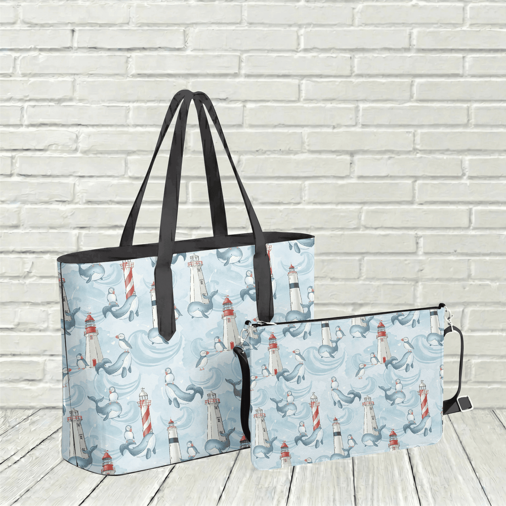 Whales and Watchtowers Tote - Newfineseplease.ca