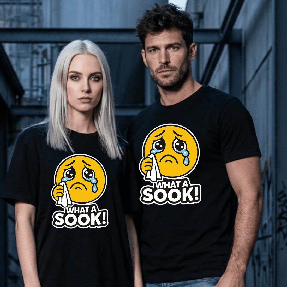 "WHAT A SOOK! Crying Emoji" T-Shirt - Newfinese Please