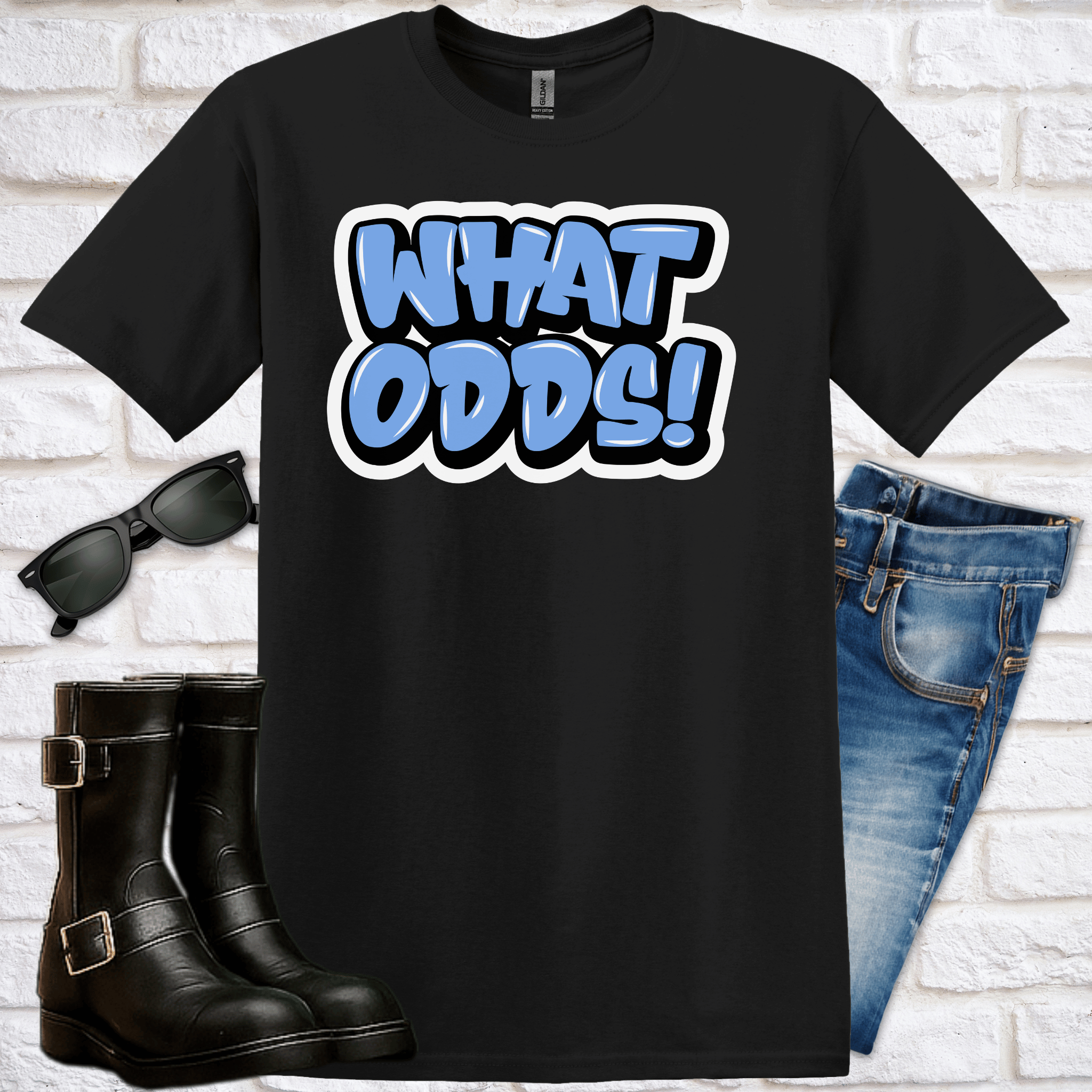 "What Odds!" Graffiti T-Shirt - Newfinese Please