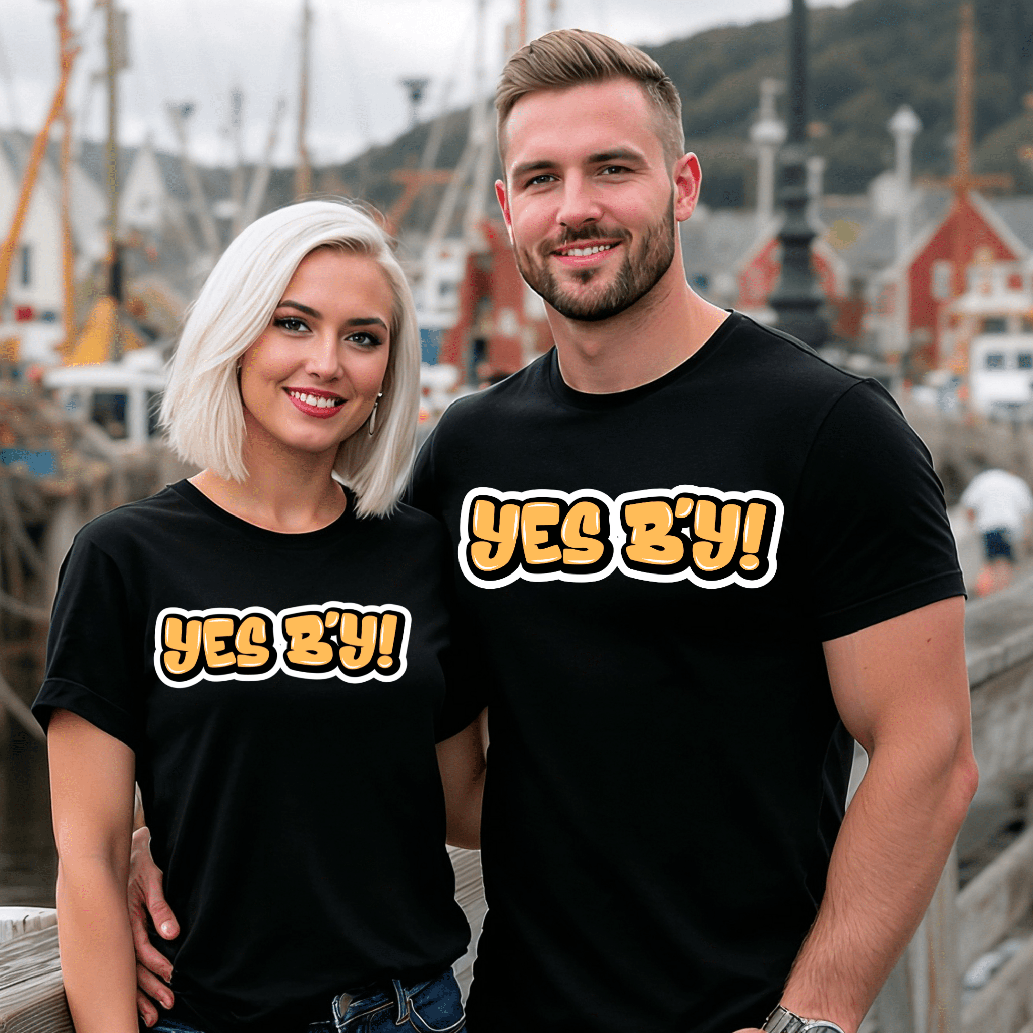"Yes B'y" Tee - Newfoundland Graffiti Collection - Newfineseplease.ca